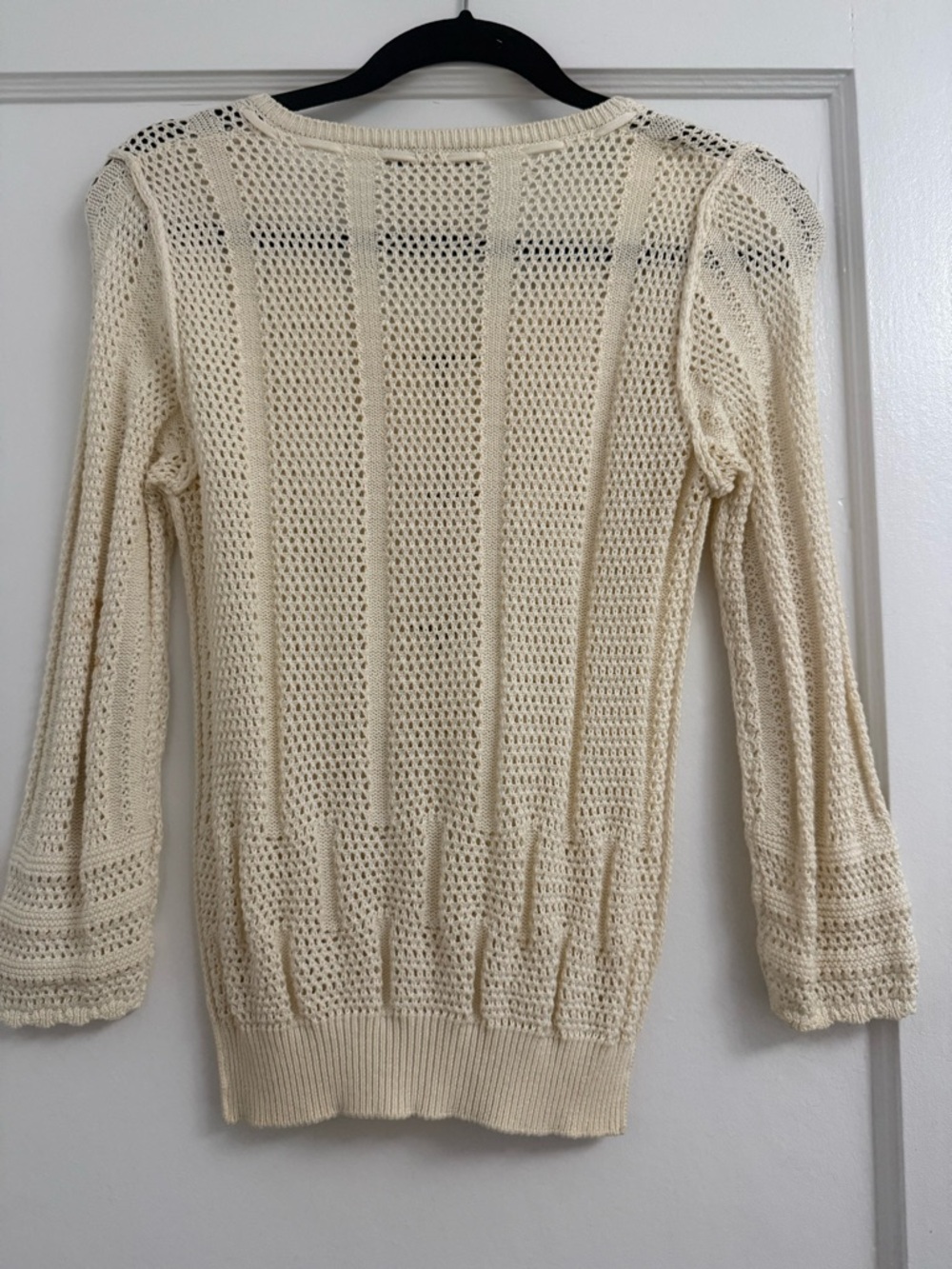 See By Chloe Cream Knit Button-Front Sweater - Picture 2 of 3